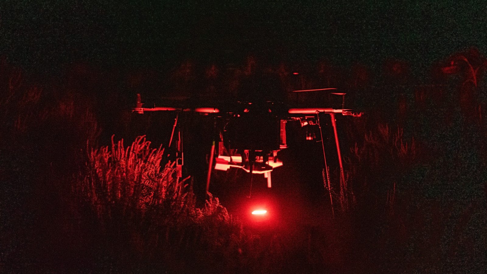 Ukrainian soldiers operate a reconnaissance drone from a position near the front line