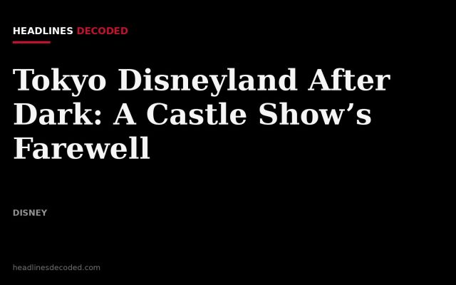 Title card for the article: Tokyo Disneyland After Dark: A Castle Show’s Farewell