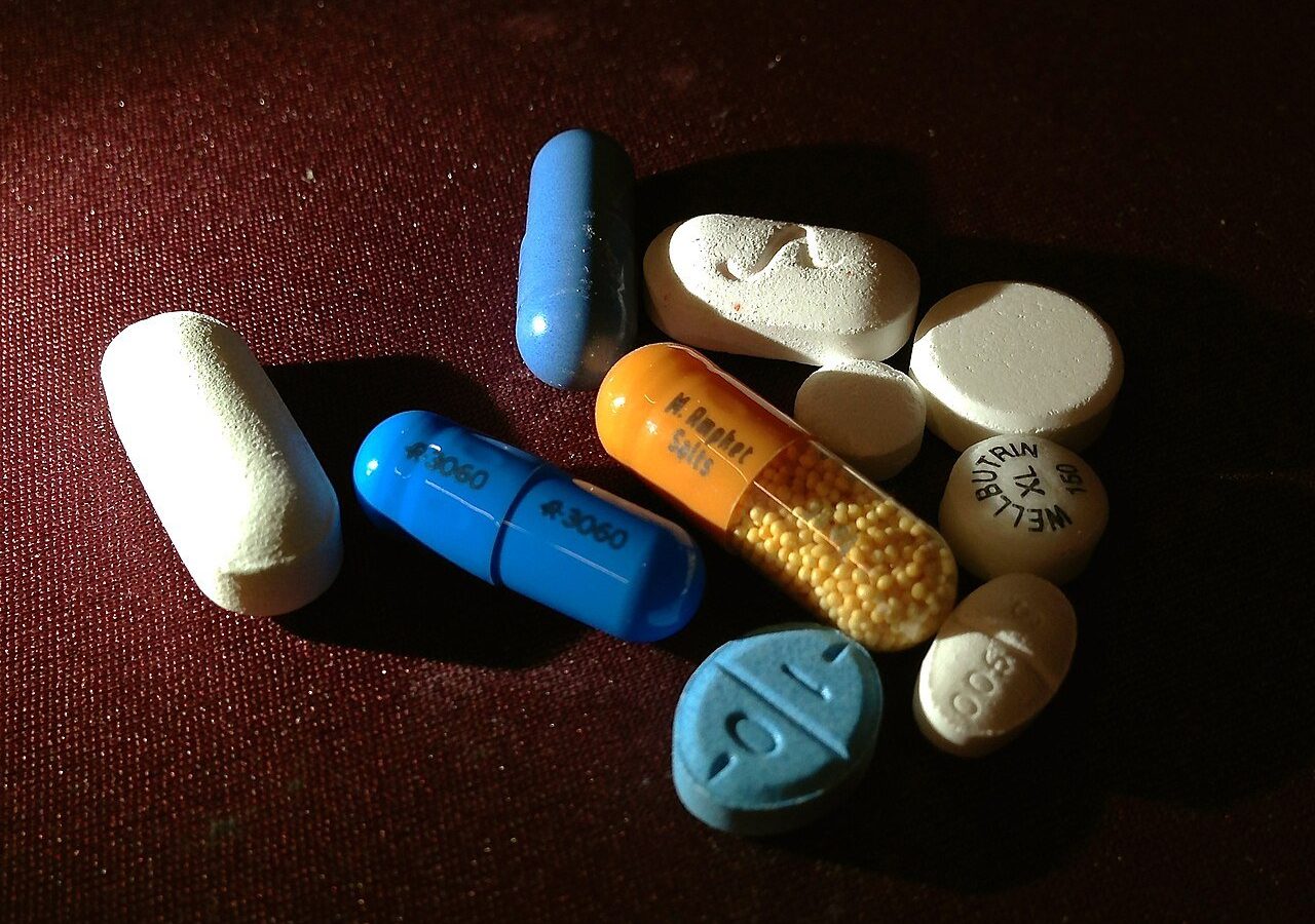 An assortment of pills and capsules