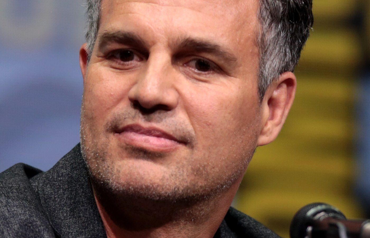 Actor Mark Ruffalo, photographed at a 2017 Comic-Con panel.